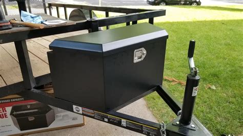 buyers trailer tongue steel tool box|harbor freight trailer box size.